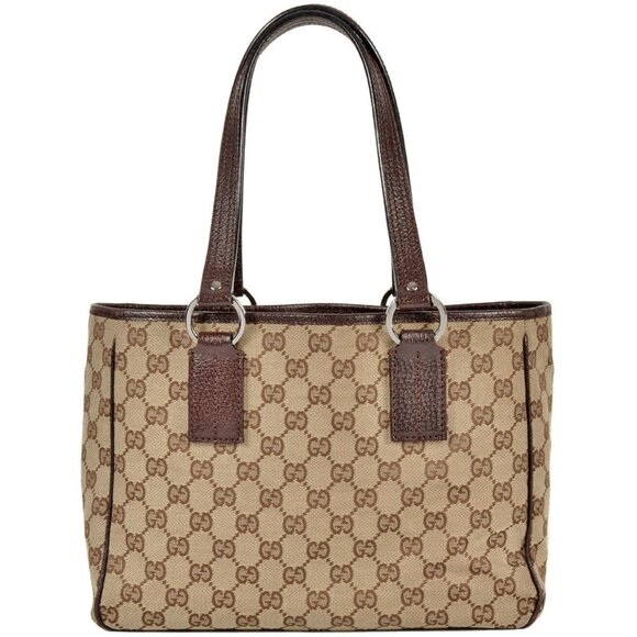 GUCCI Beige Leather Tote Bag - Picture 1 of 8